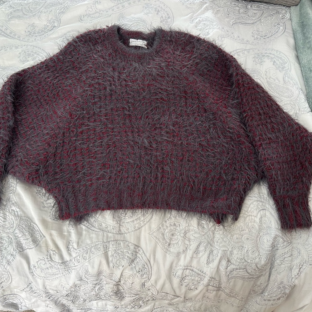 Urban Outfitters Red Crew Neck Sweater